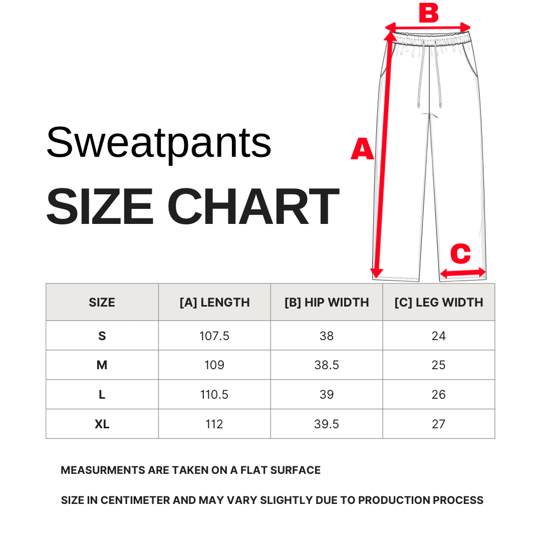 Baggy fit sweatpants [black]