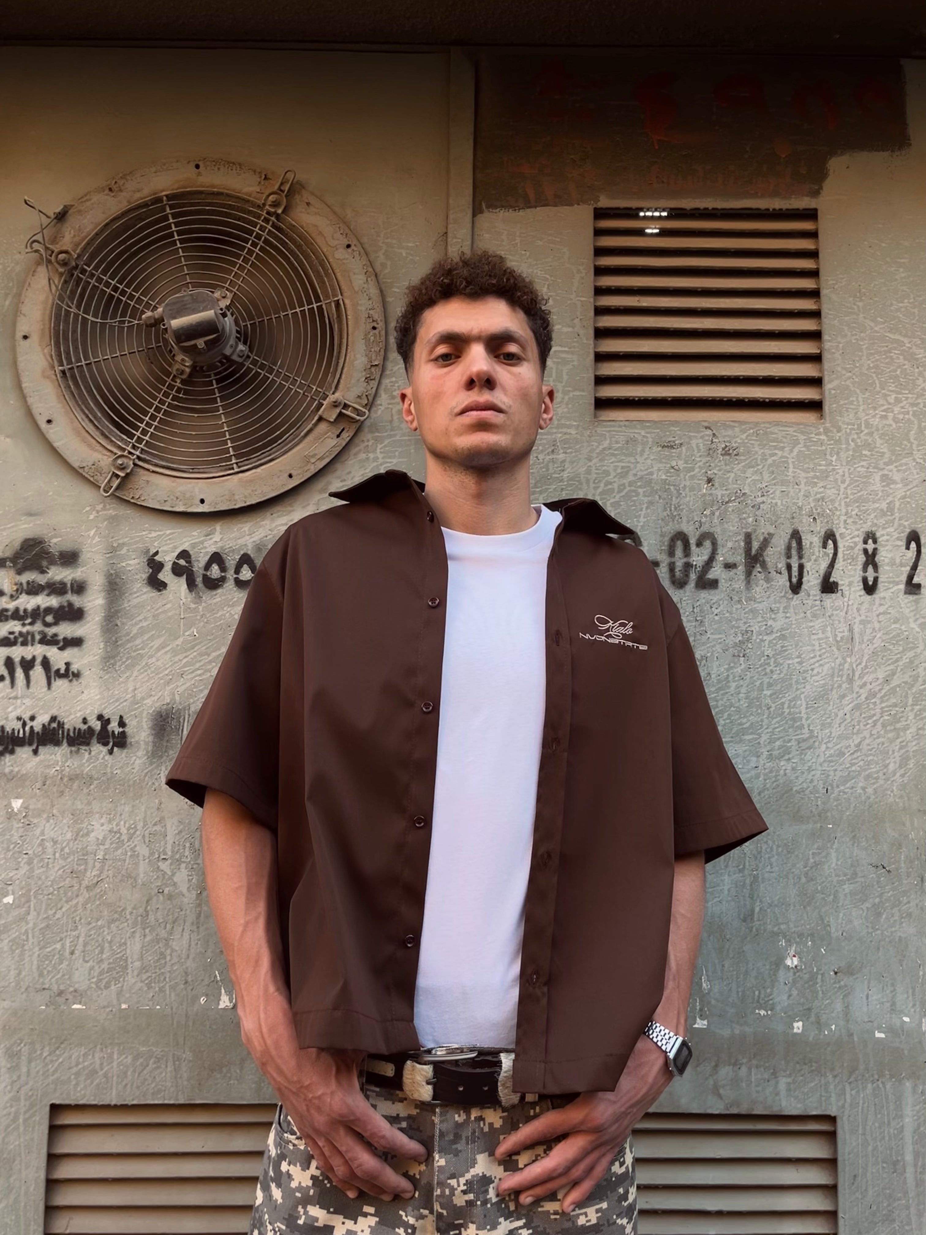 “NVDNSTRTS” boxy shirt