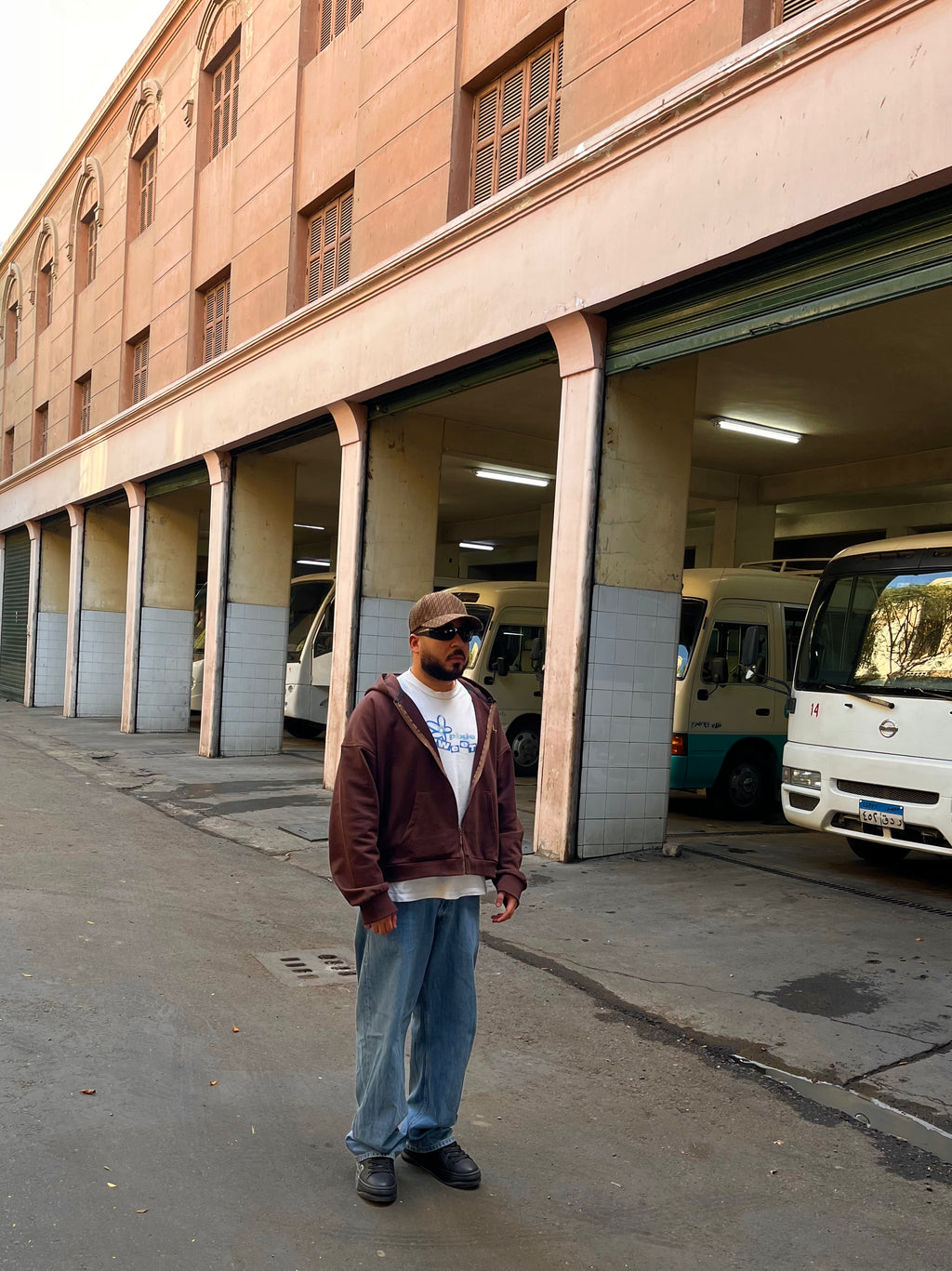 French Terry Zip Up [Brown]